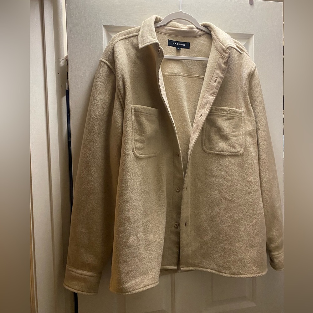 Pacsun super soft tan mens sweater shirt NEVER WORN